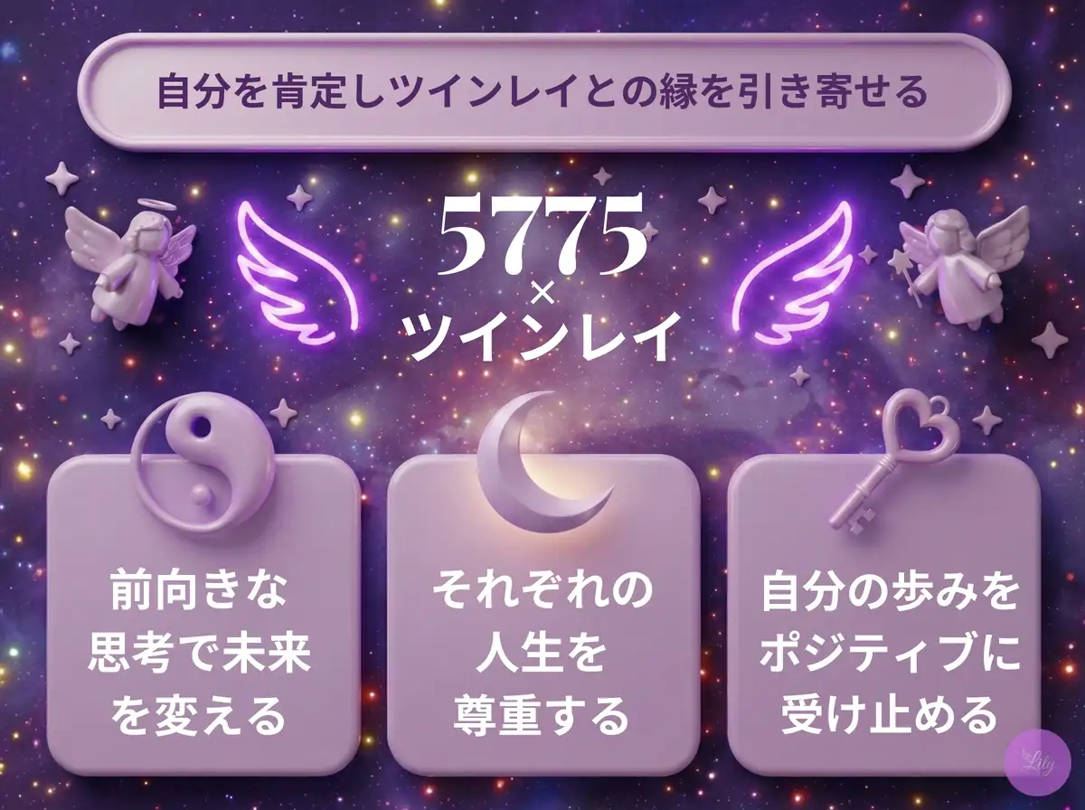リリーのエンジェルナンバー 5775 x ツインレイ