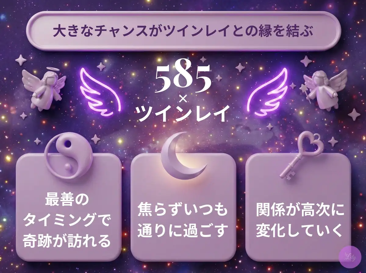 リリーのエンジェルナンバー 585 x ツインレイ