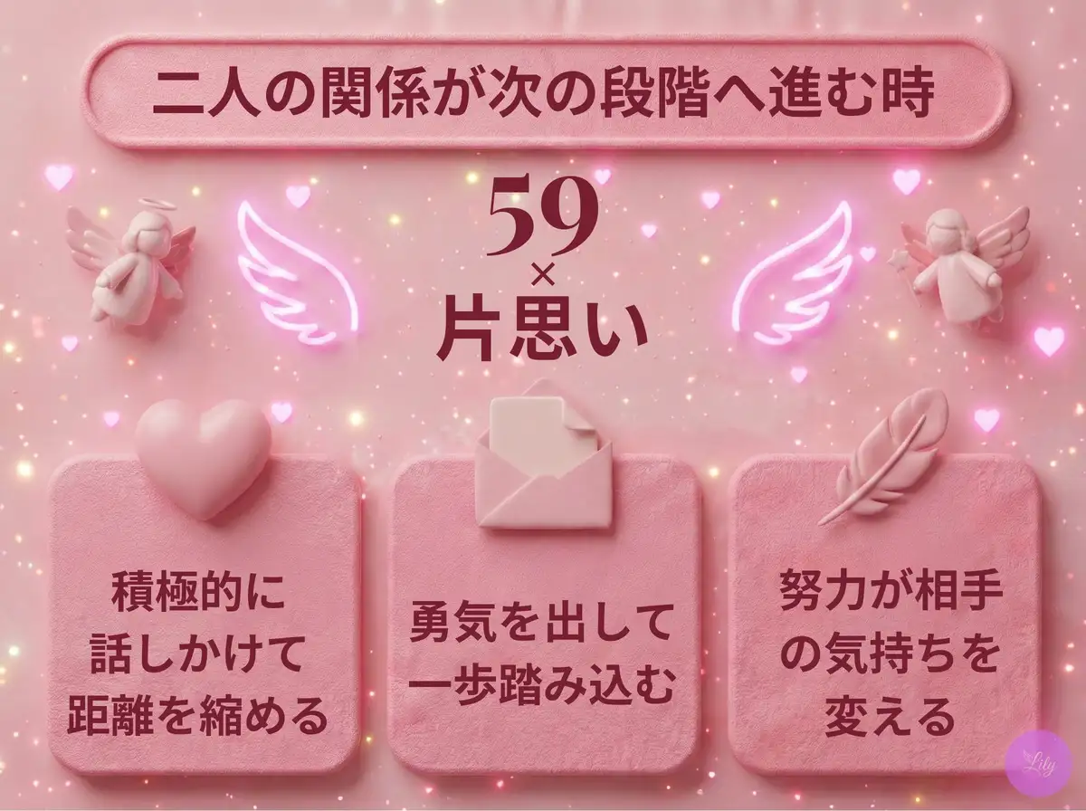 リリーのエンジェルナンバー 59 x 片思い