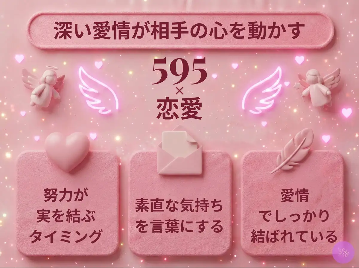 リリーのエンジェルナンバー 595 x 恋愛
