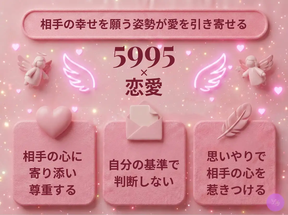 リリーのエンジェルナンバー 5995 x 恋愛