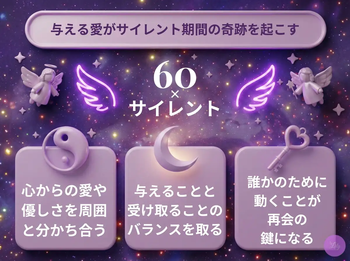 リリーのエンジェルナンバー 60 x サイレント