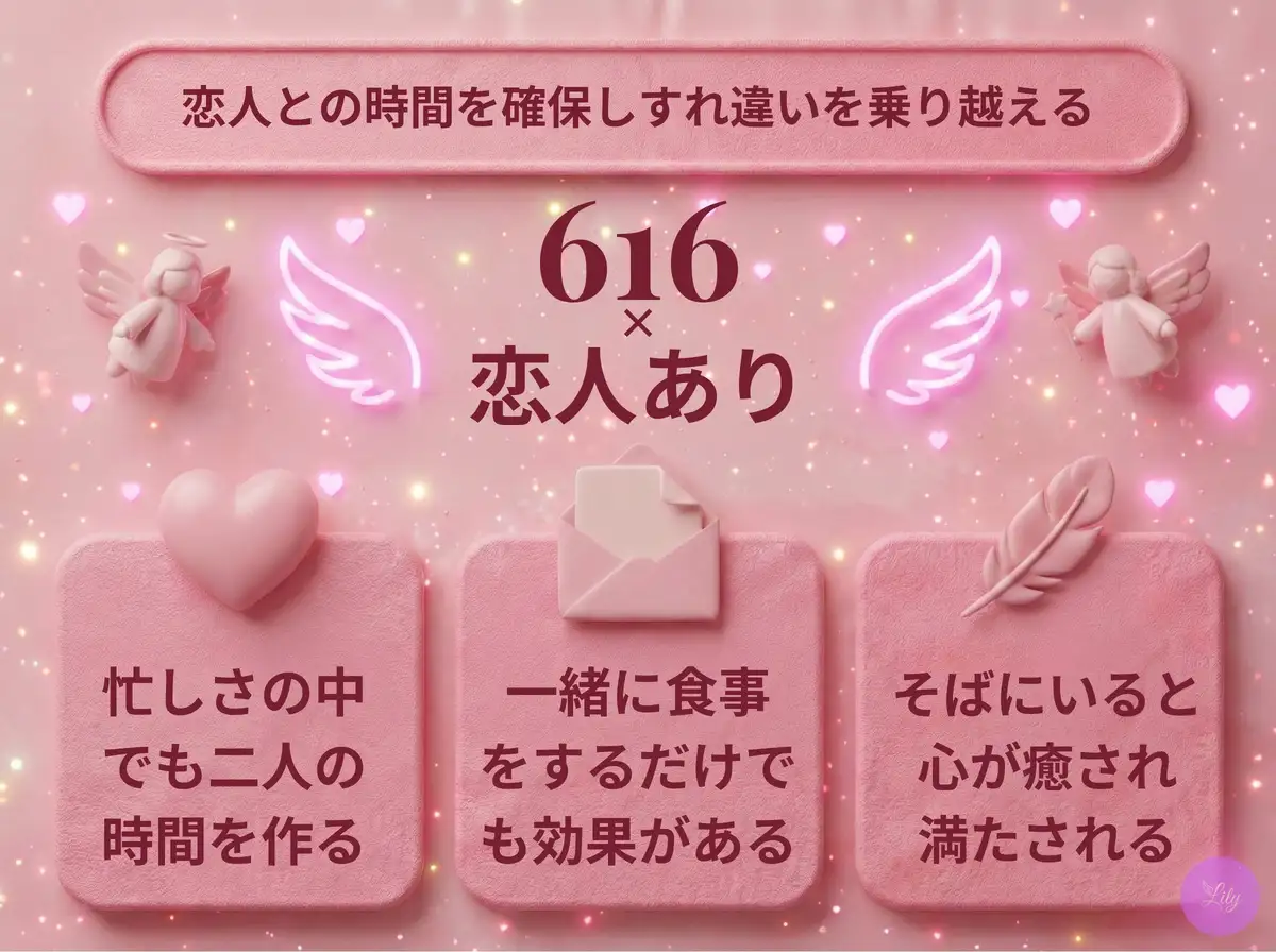 リリーのエンジェルナンバー 616 x 恋人あり