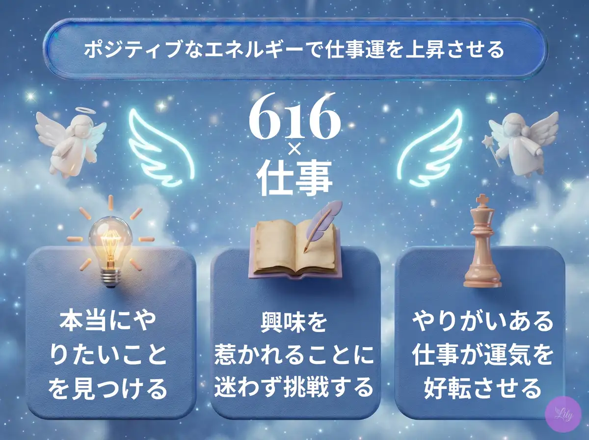 リリーのエンジェルナンバー 616 x 仕事