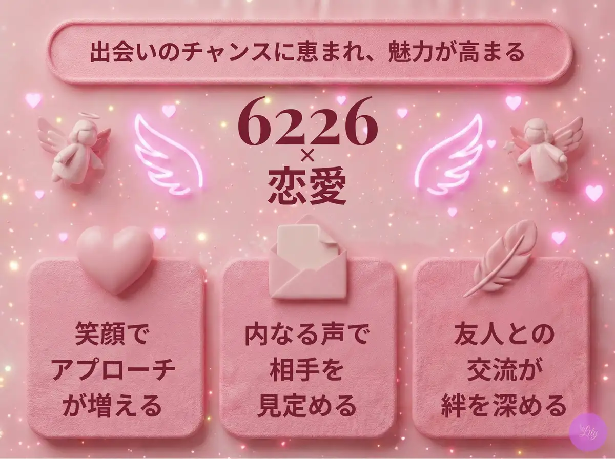 リリーのエンジェルナンバー 6226 x 恋愛