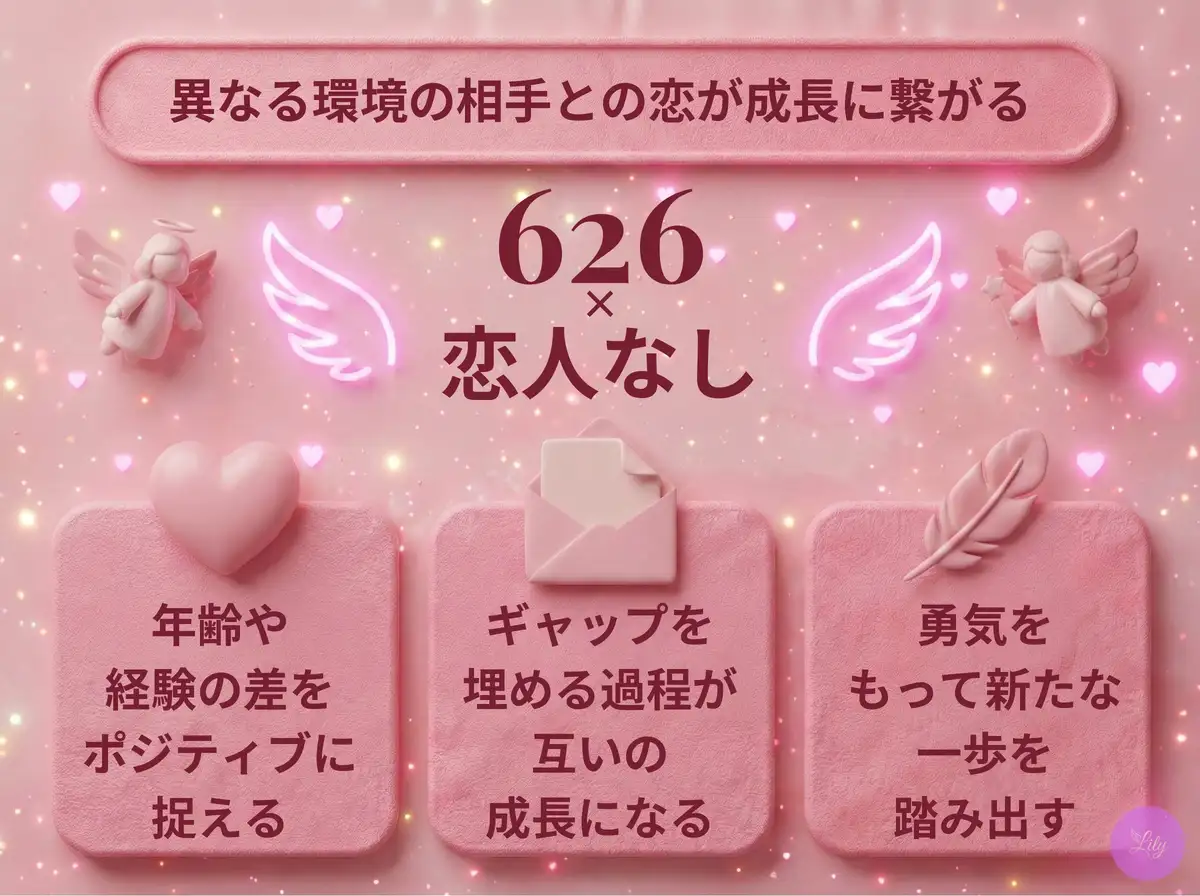 リリーのエンジェルナンバー 626 x 恋人なし