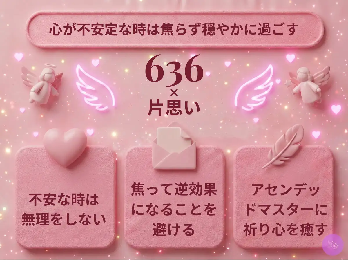 リリーのエンジェルナンバー 636 x 片思い