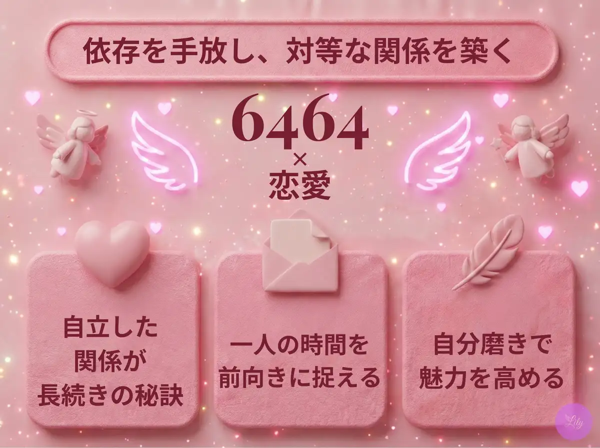 リリーのエンジェルナンバー 6464 x 恋愛