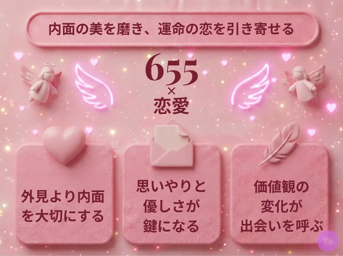 リリーのエンジェルナンバー 655 x 恋愛