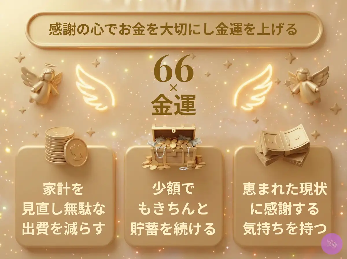 リリーのエンジェルナンバー 66 x 金運