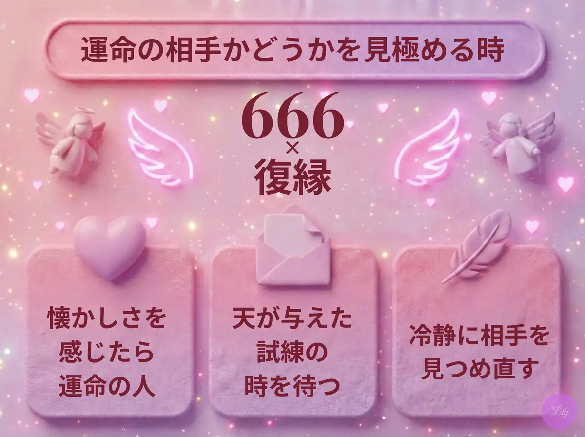 リリーのエンジェルナンバー 666 x 復縁