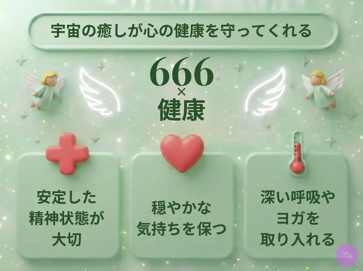 リリーのエンジェルナンバー 666 x 健康