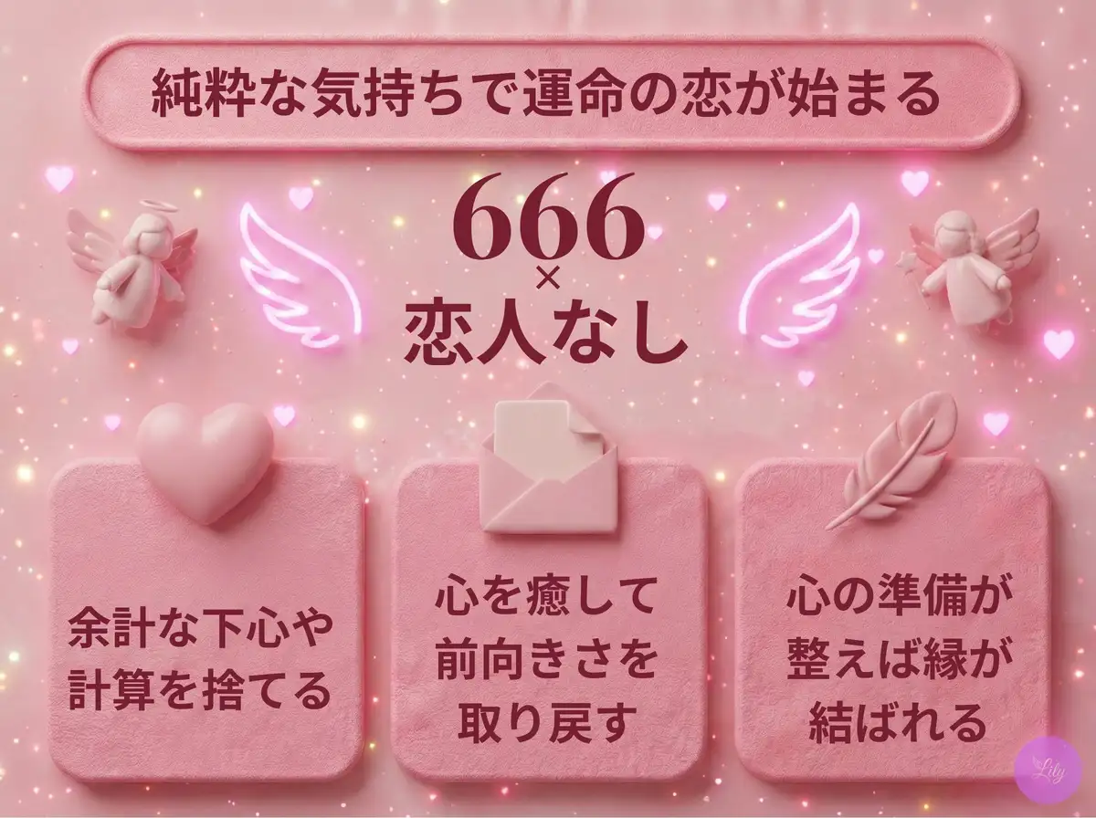 リリーのエンジェルナンバー 666 x 恋人なし
