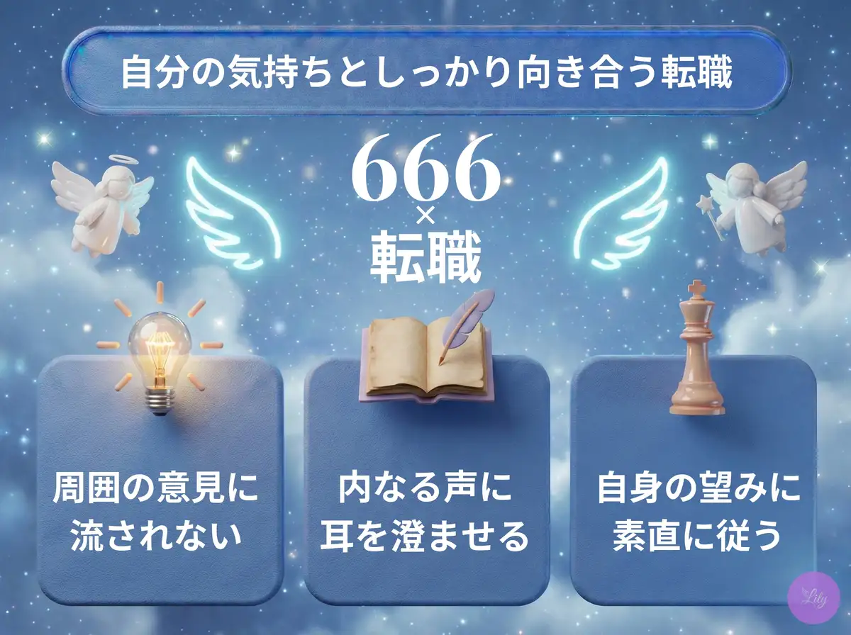 リリーのエンジェルナンバー 666 x 転職