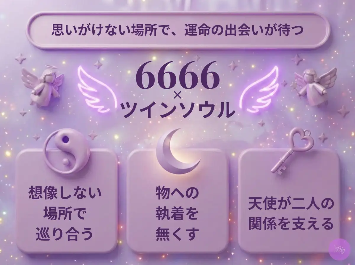 リリーのエンジェルナンバー 6666 x ツインソウル