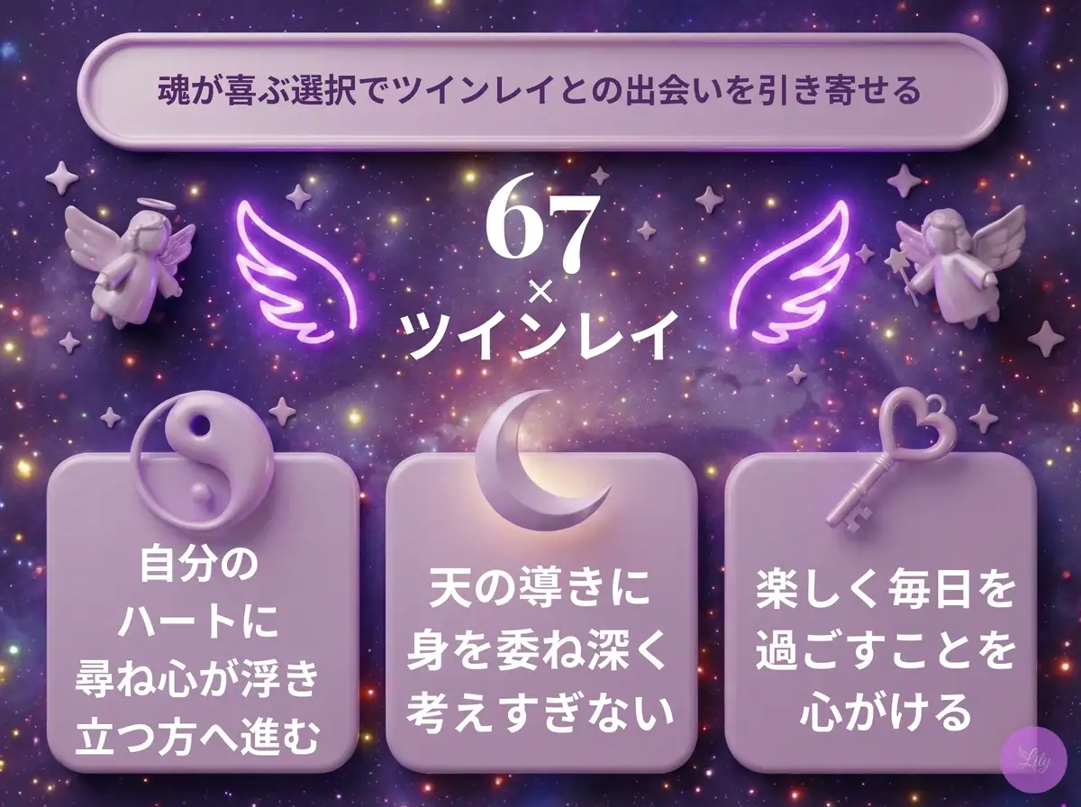 リリーのエンジェルナンバー 67 x ツインレイ