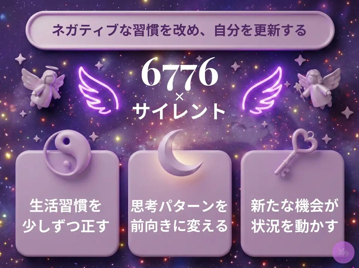 リリーのエンジェルナンバー 6776 x サイレント