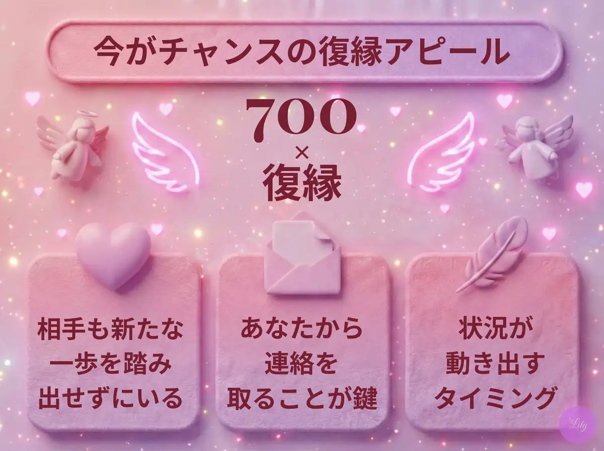 リリーのエンジェルナンバー 700 x 復縁