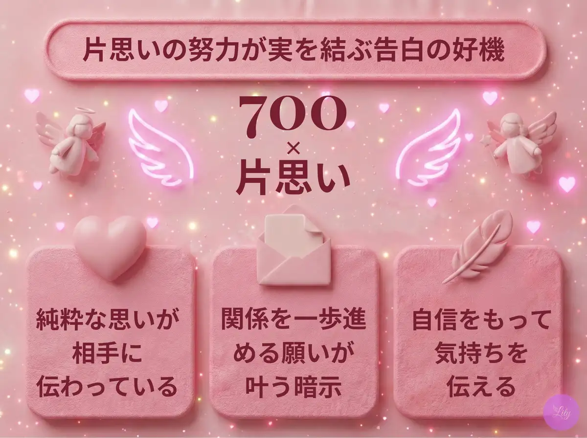 リリーのエンジェルナンバー 700 x 片思い