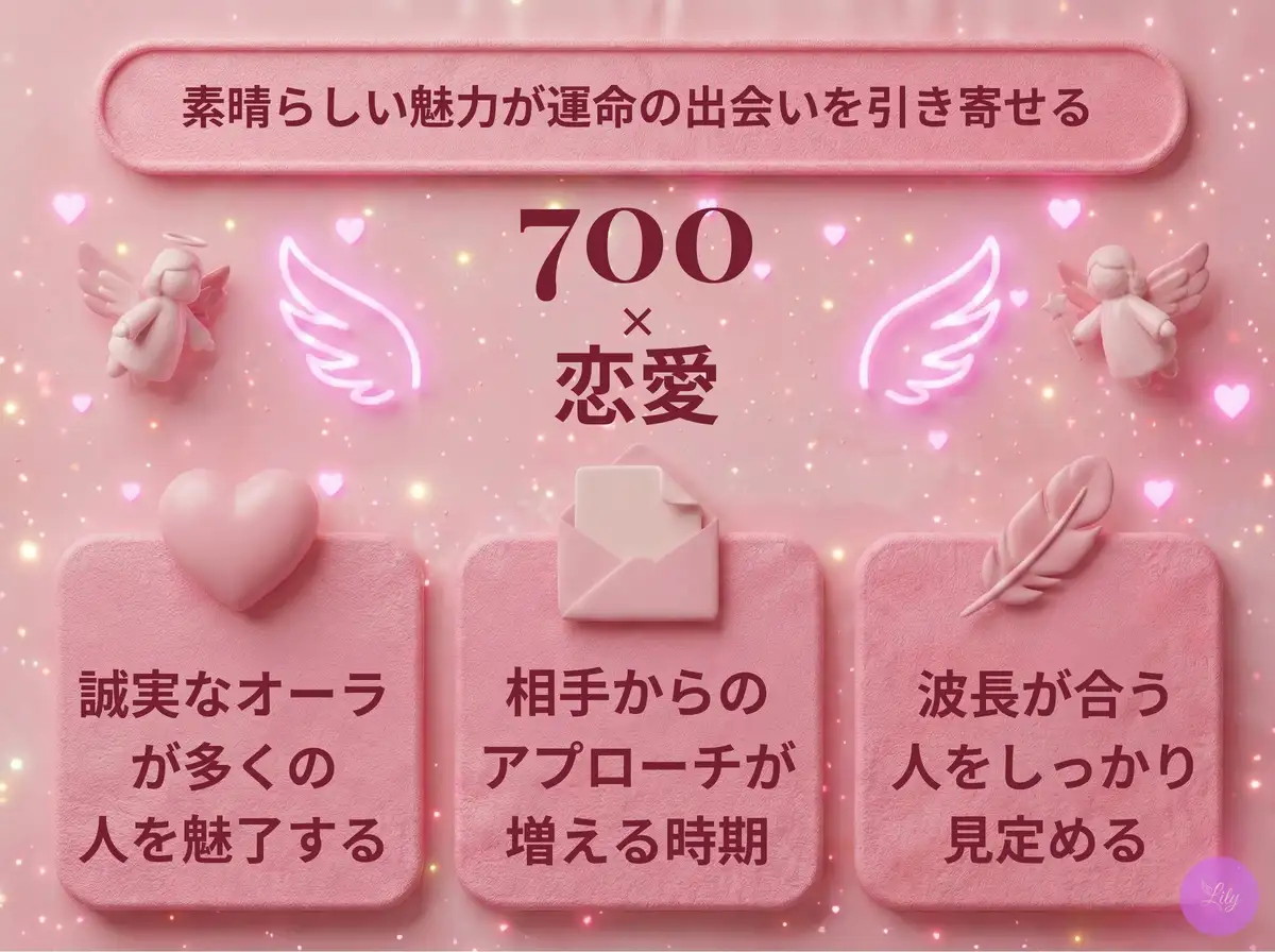 リリーのエンジェルナンバー 700 x 恋愛