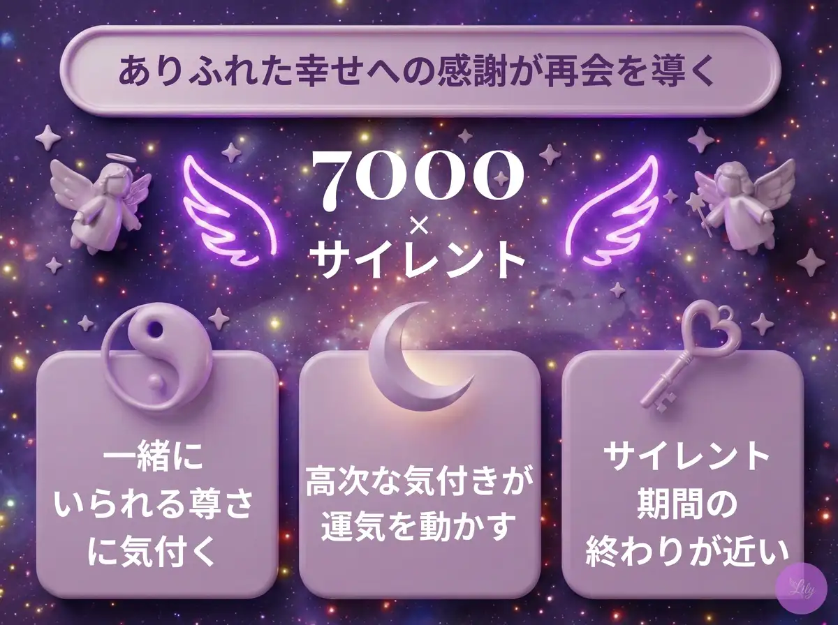 リリーのエンジェルナンバー 7000 x サイレント