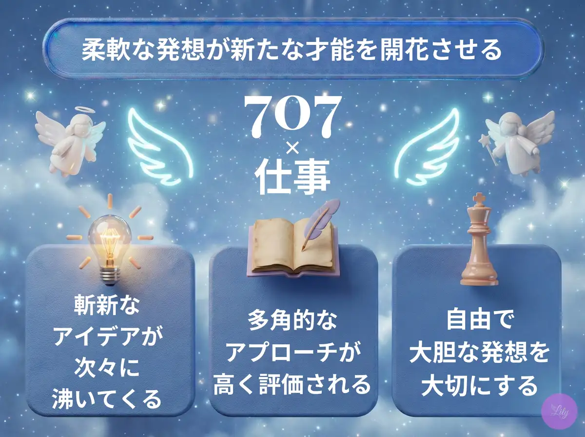 リリーのエンジェルナンバー 707 x 仕事