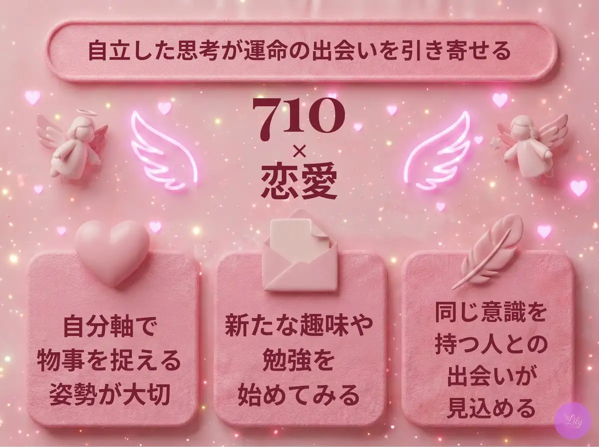 リリーのエンジェルナンバー 710 x 恋愛