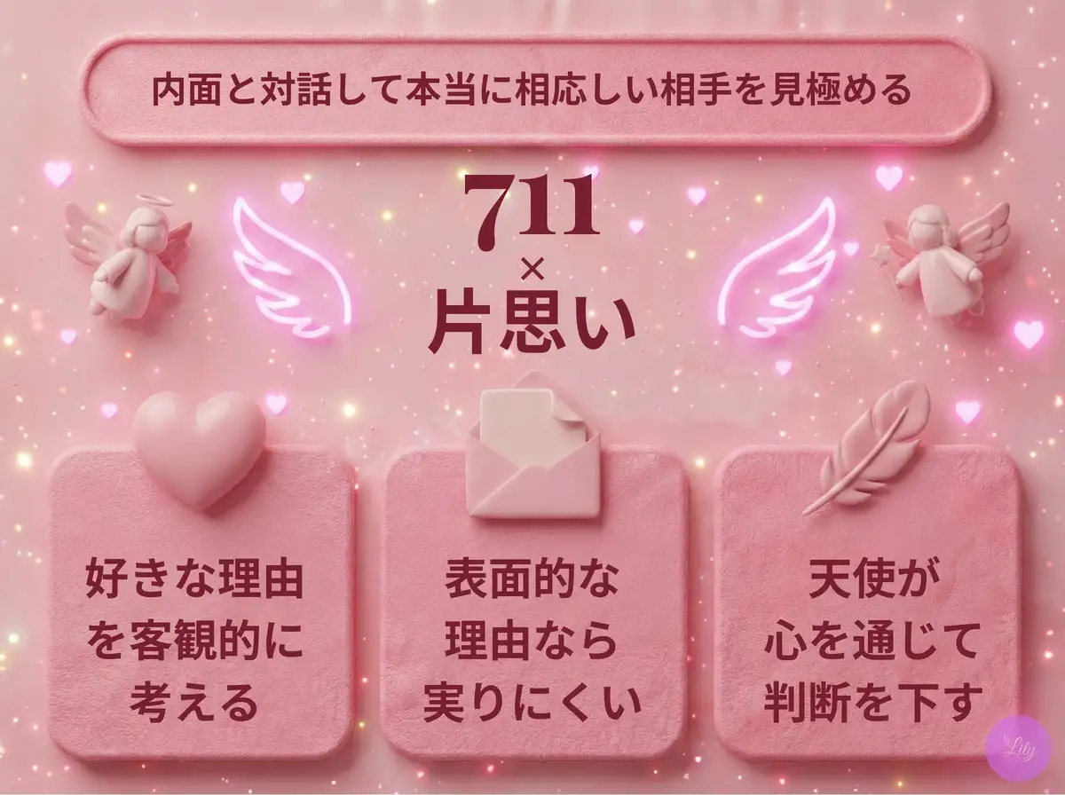 リリーのエンジェルナンバー 711 x 片思い