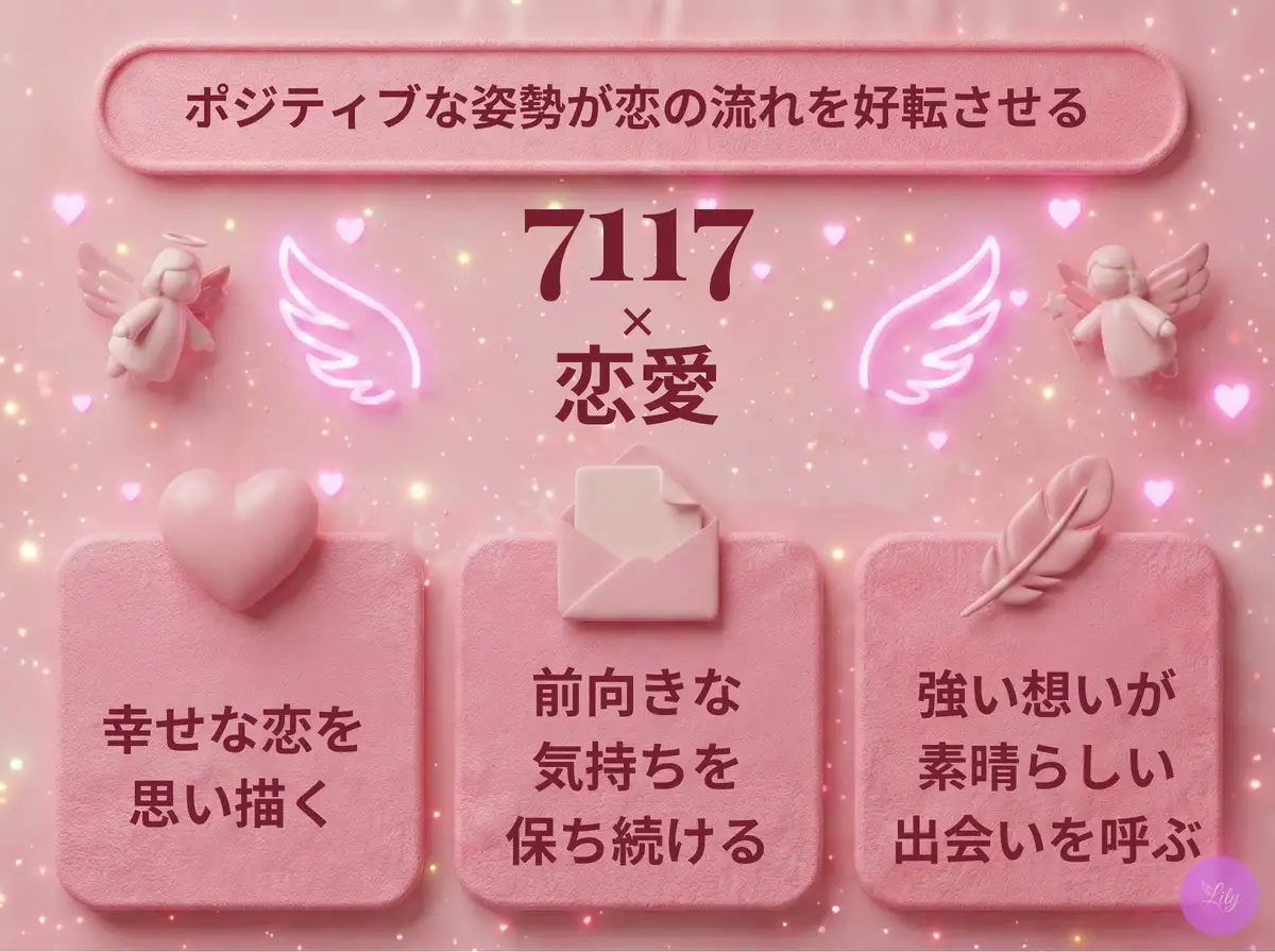 リリーのエンジェルナンバー 7117 x 恋愛