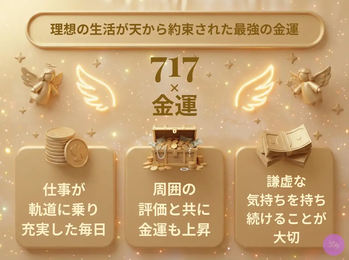 リリーのエンジェルナンバー 717 x 金運