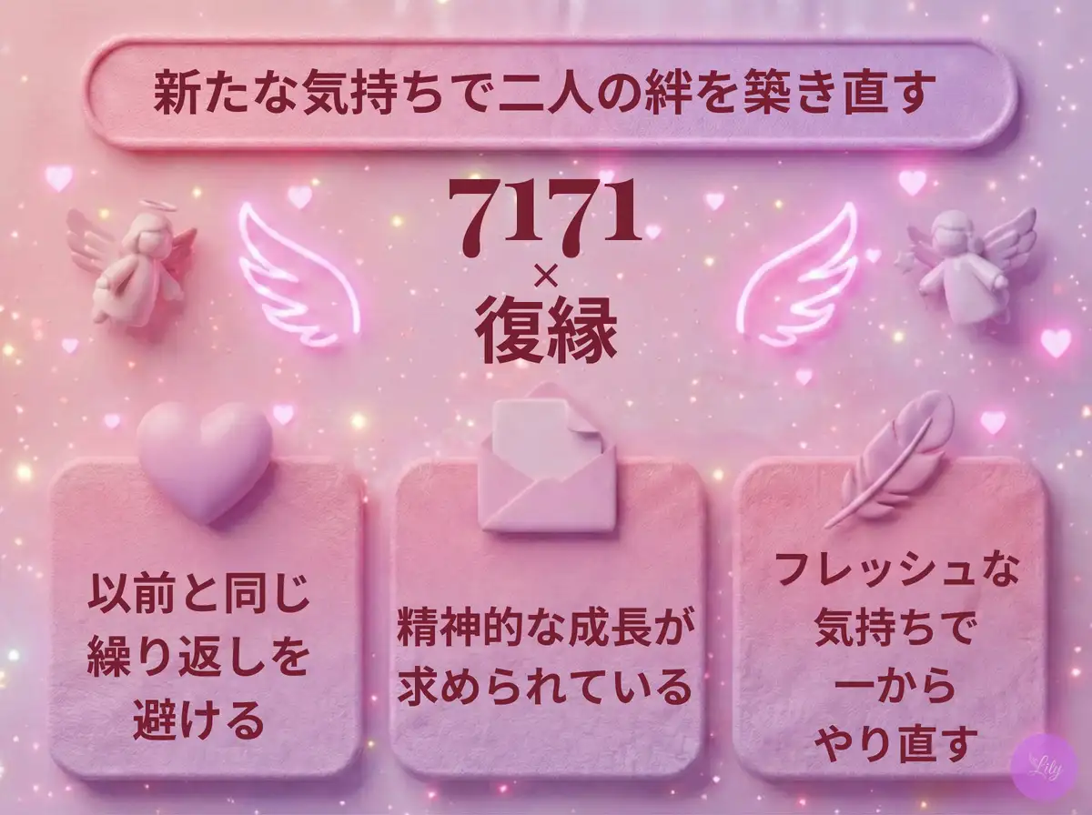 リリーのエンジェルナンバー 7171 x 復縁