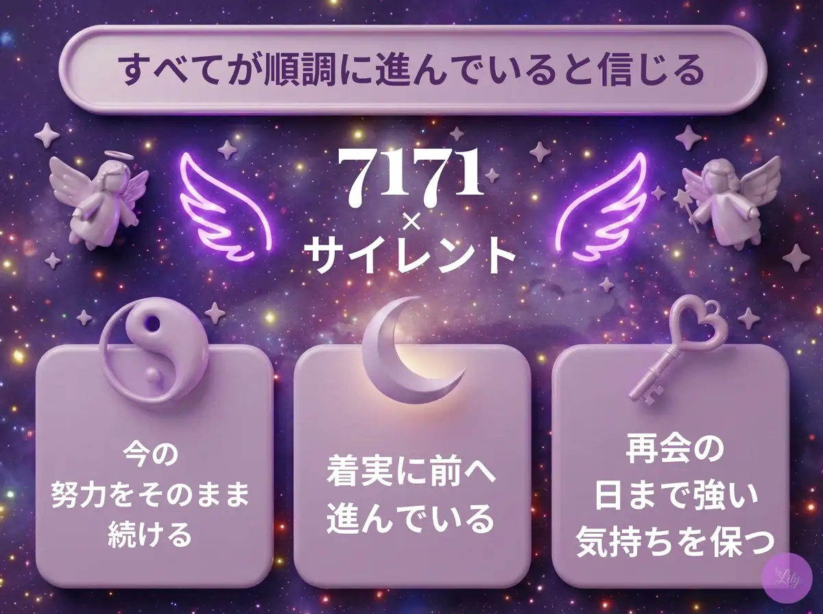 リリーのエンジェルナンバー 7171 x サイレント