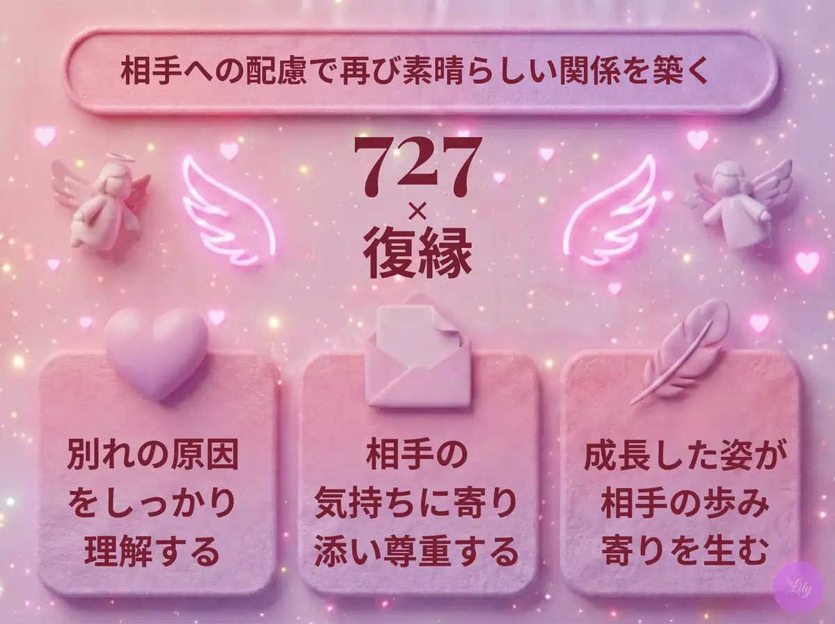 リリーのエンジェルナンバー 727 x 復縁