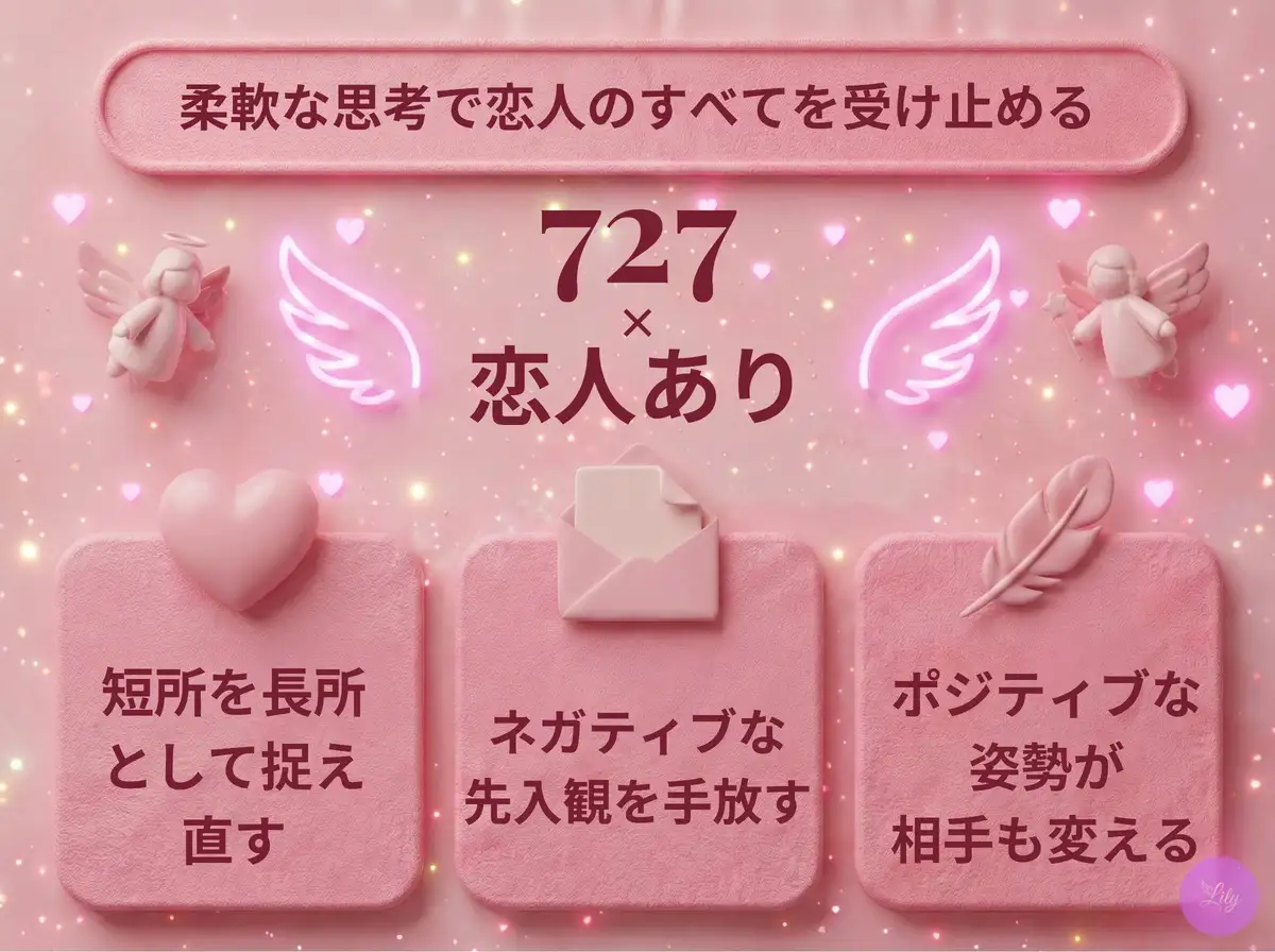 リリーのエンジェルナンバー 727 x 恋人あり