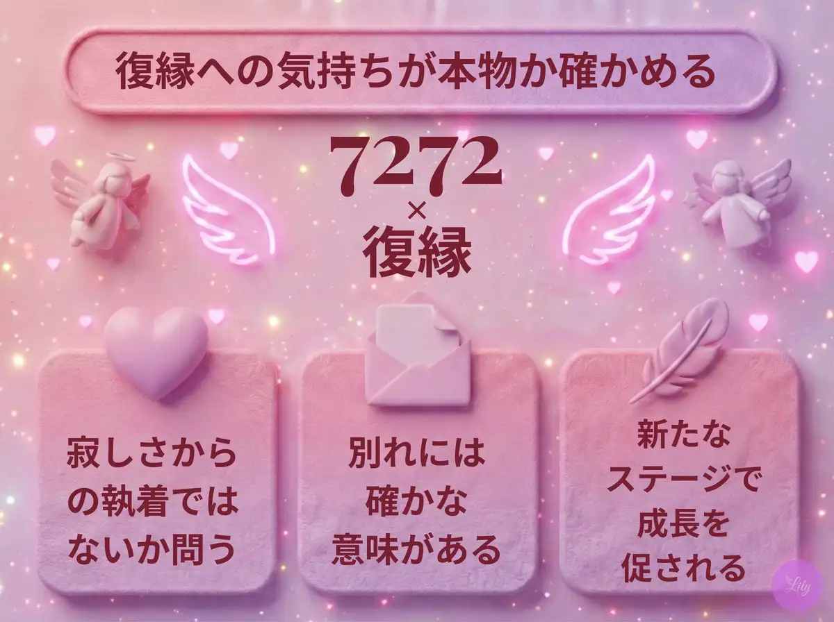 リリーのエンジェルナンバー 7272 x 復縁