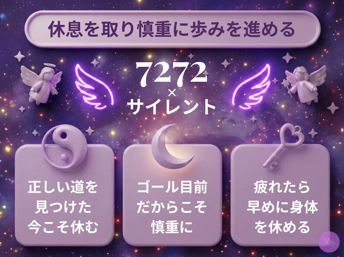 リリーのエンジェルナンバー 7272 x サイレント