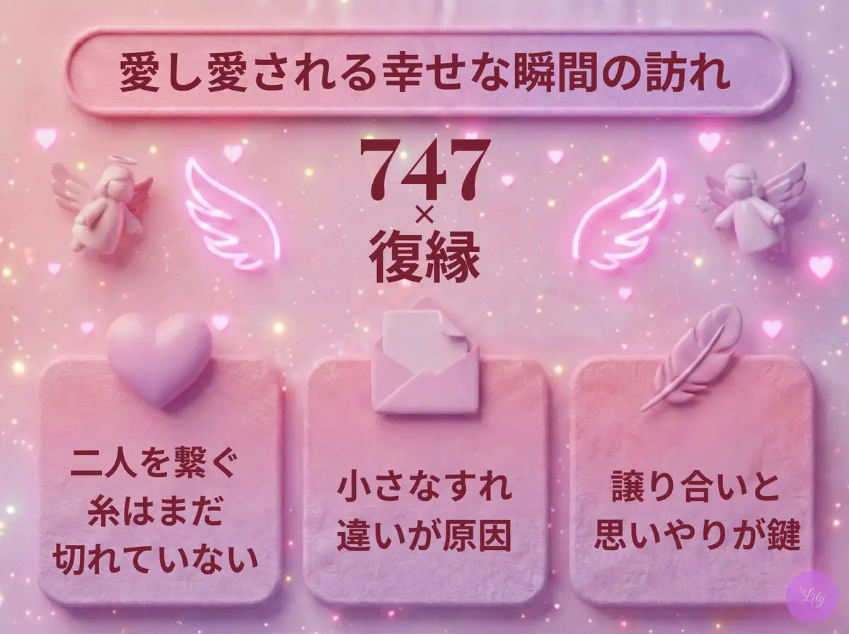 リリーのエンジェルナンバー 747 x 復縁
