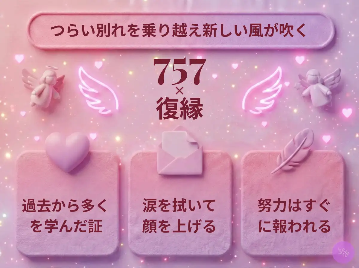 リリーのエンジェルナンバー 757 x 復縁
