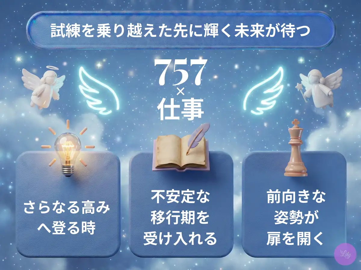 リリーのエンジェルナンバー 757 x 仕事