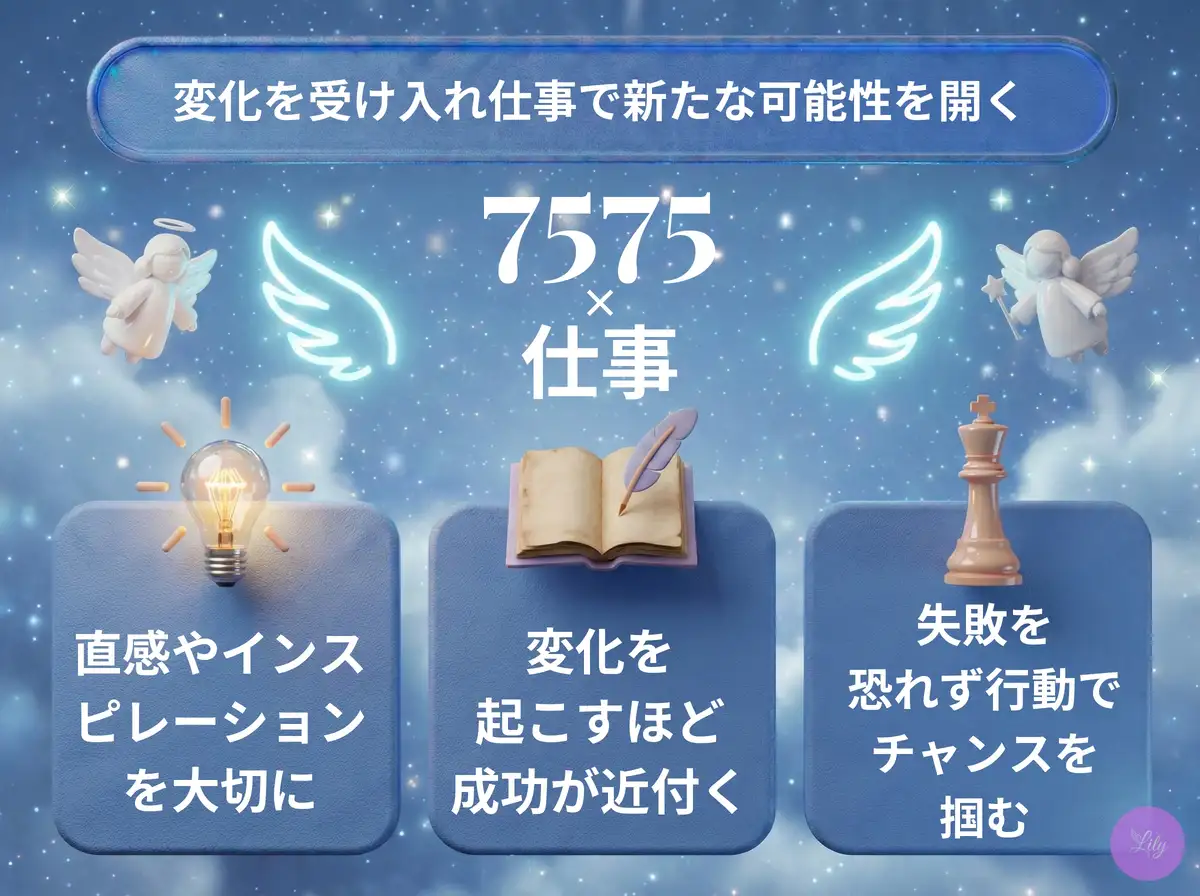 リリーのエンジェルナンバー 7575 x 仕事