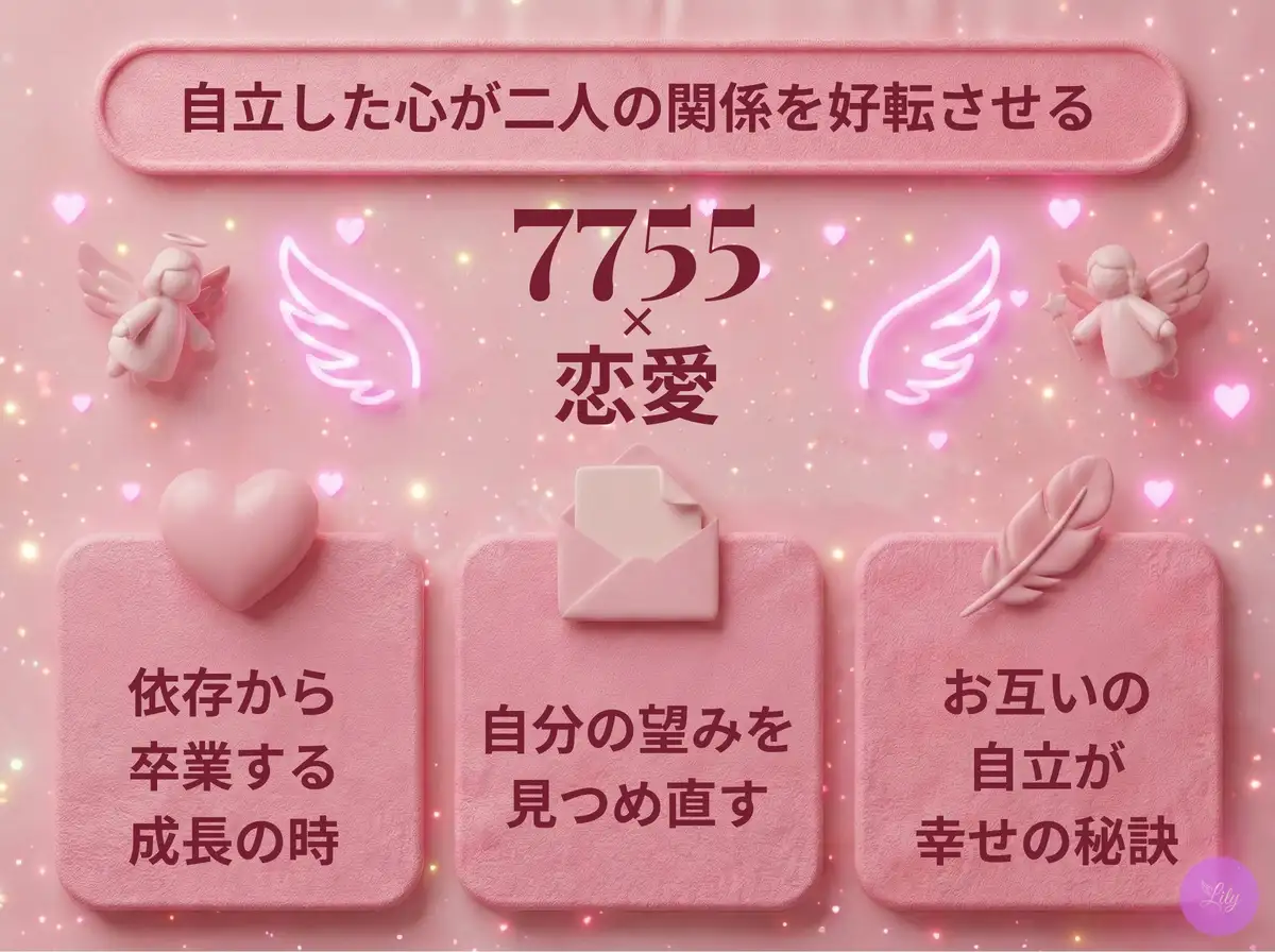 リリーのエンジェルナンバー 7755 x 恋愛