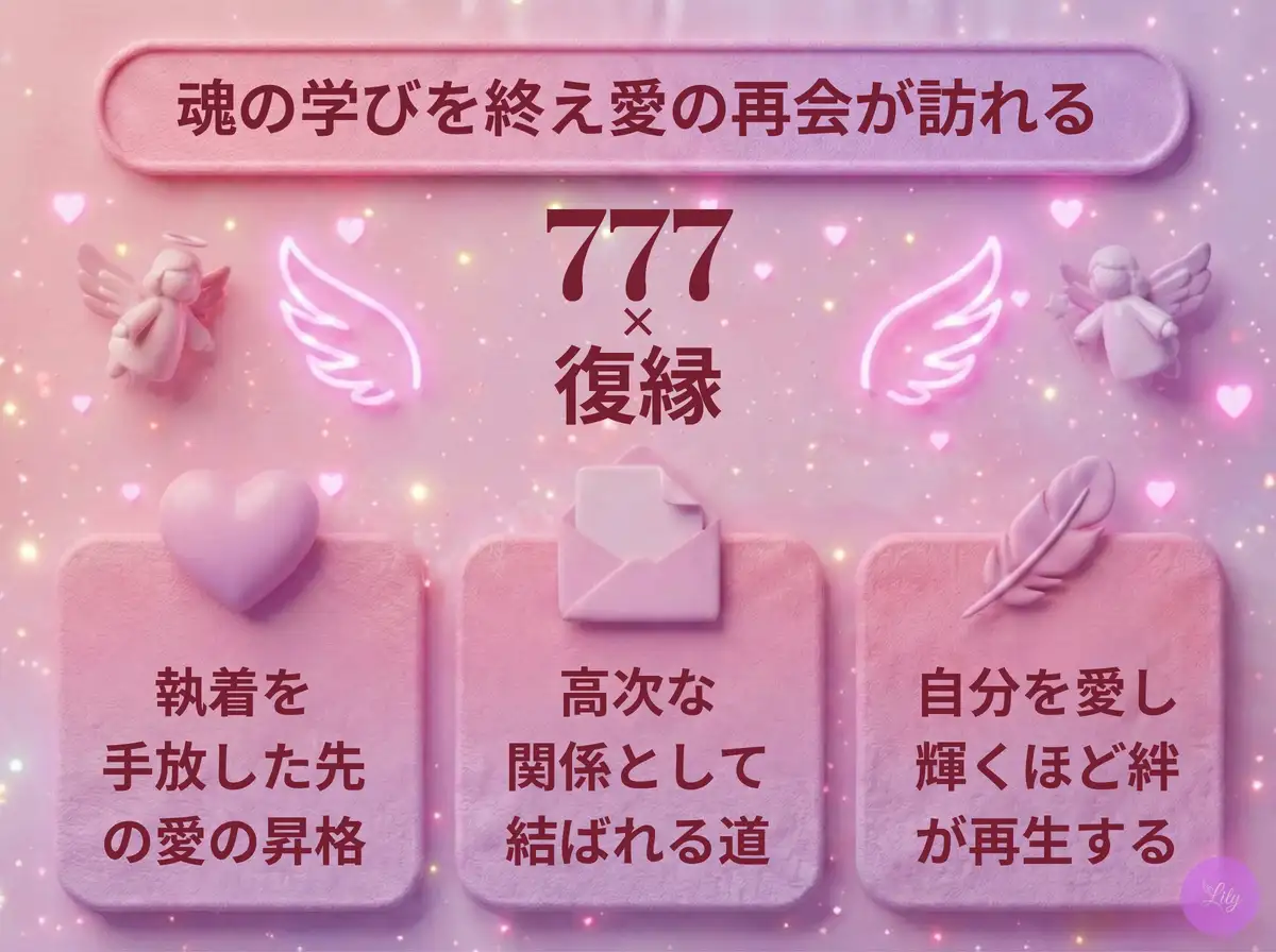 リリーのエンジェルナンバー 777 x 復縁