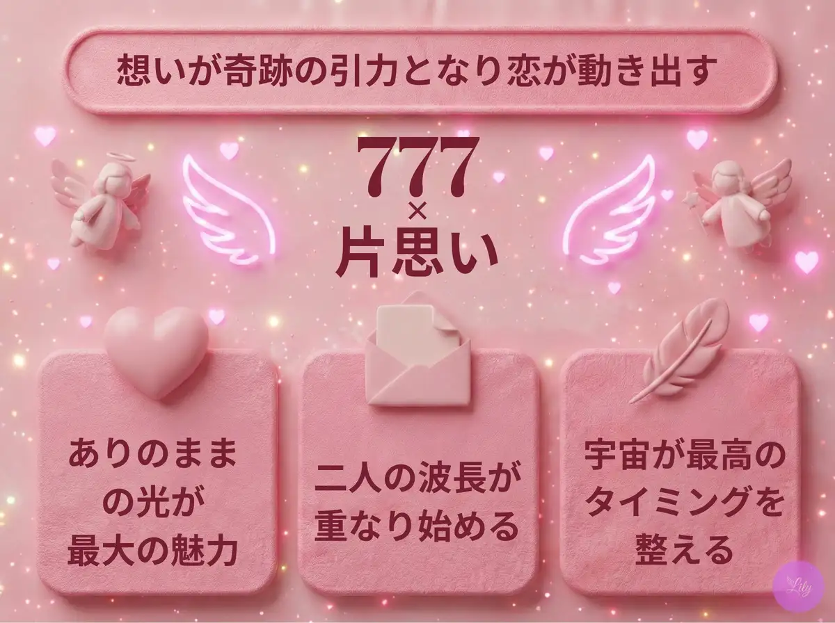 リリーのエンジェルナンバー 777 x 片思い