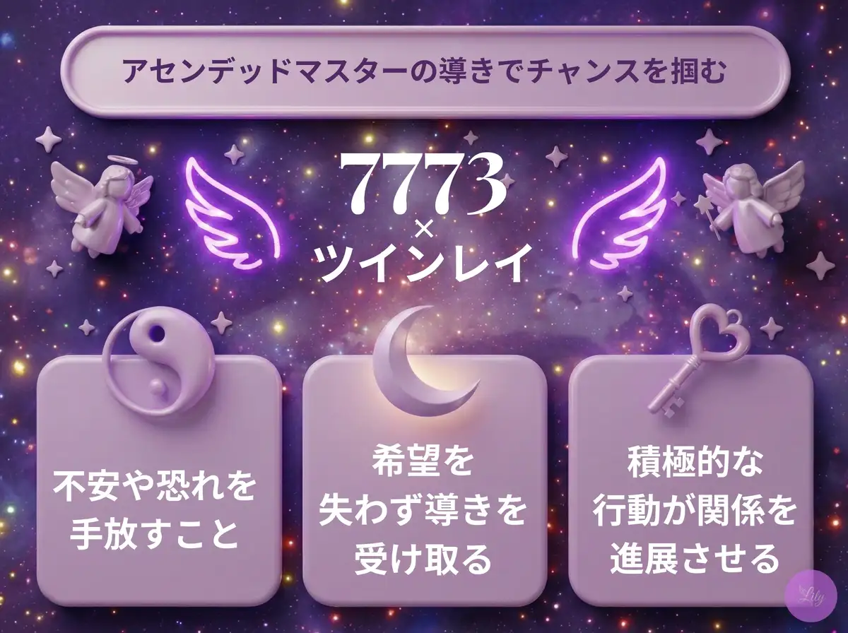 リリーのエンジェルナンバー 7773 x ツインレイ