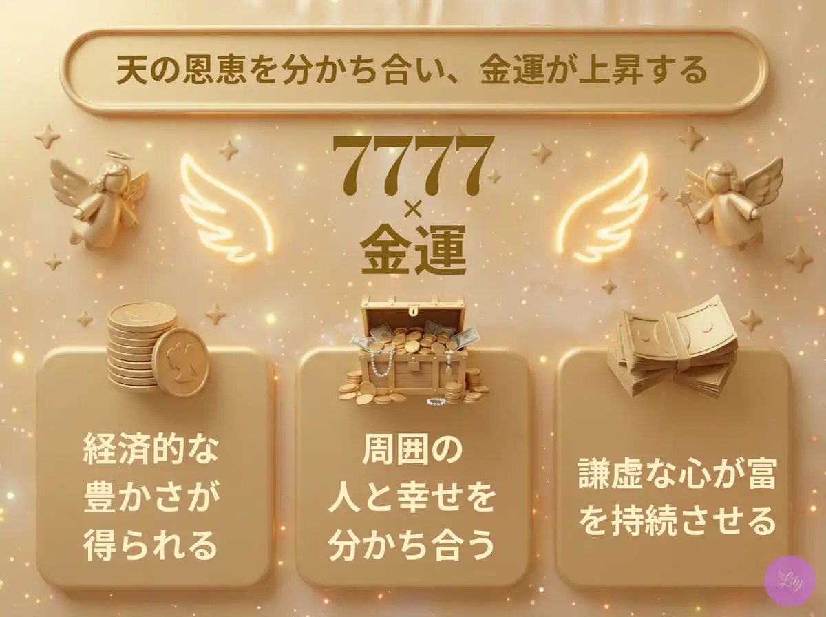 リリーのエンジェルナンバー 7777 x 金運