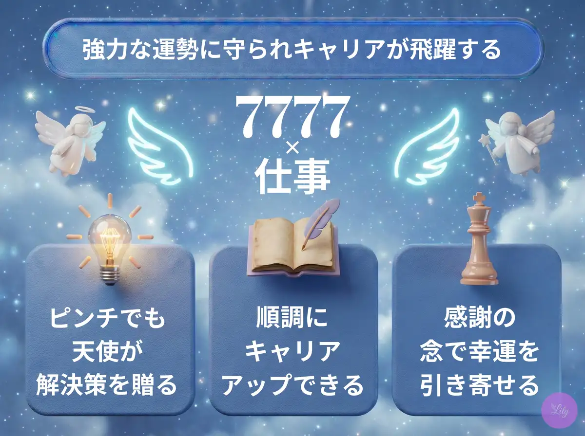 リリーのエンジェルナンバー 7777 x 仕事