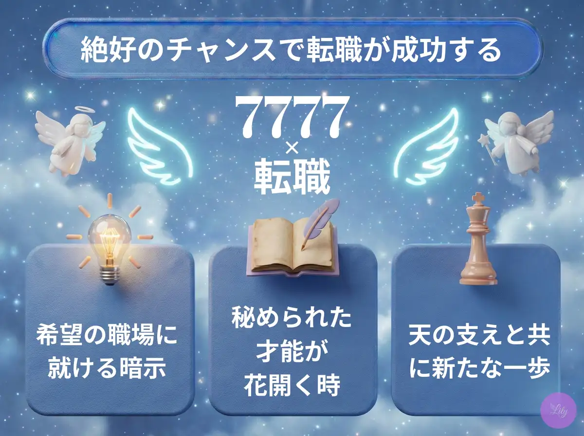 リリーのエンジェルナンバー 7777 x 転職