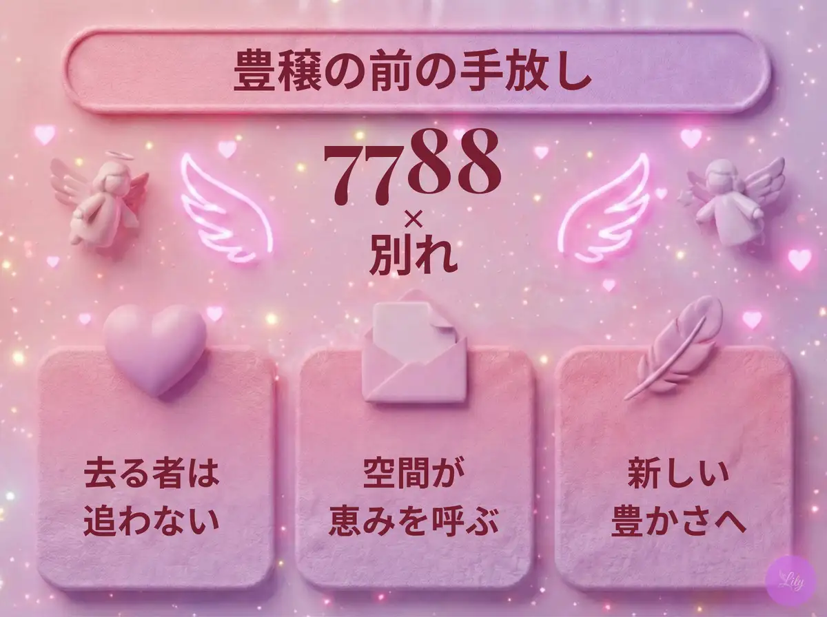 リリーのエンジェルナンバー 7788 x 別れ