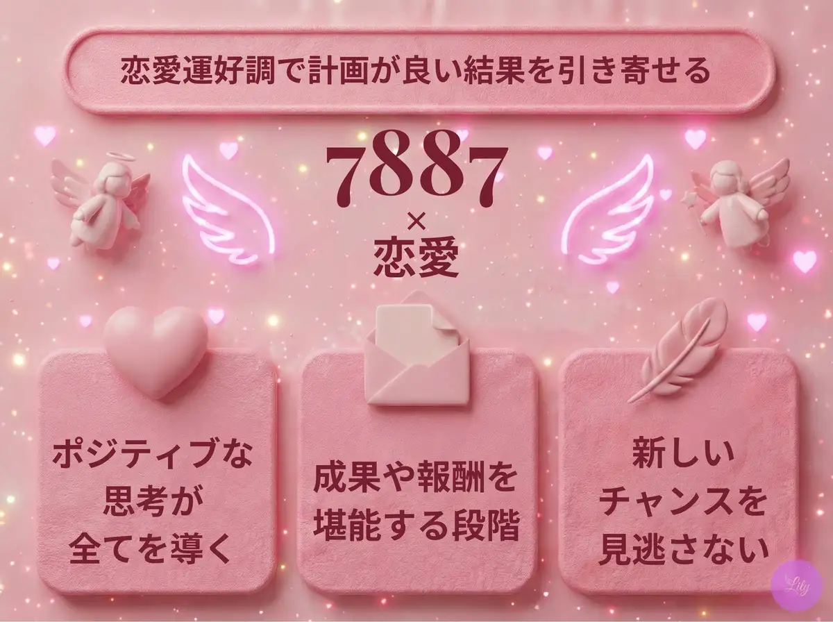 リリーのエンジェルナンバー 7887 x 恋愛