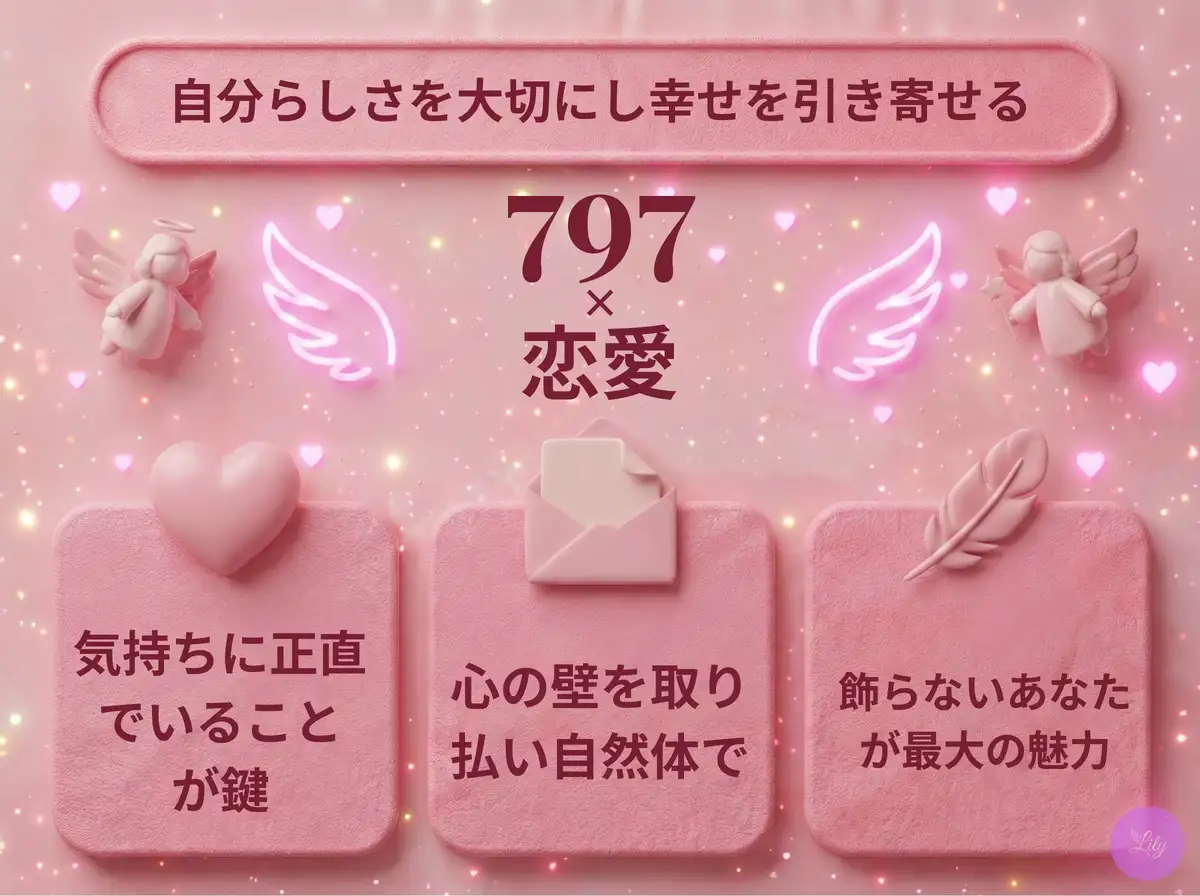 リリーのエンジェルナンバー 797 x 恋愛